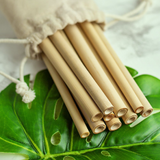 pailles en bambou promo