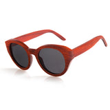 lunettes de soleil en bois femme vintage