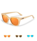 lunettes de soleil en bois personnalisable polarisées artisanales en bois pas cher, en promo sur nature et zen