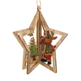 Magnifiques décorations de Noël réalisées en bois et à la main.  La touche artisanale à votre déco et votre sapin de Noël !