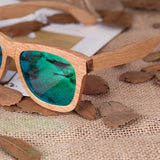 lunettes de soleil en bois polarisées artisanales en bois pas cher, en promo sur nature et zen