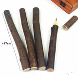 Crayon stylo bille en bois brut
