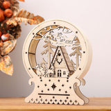 Décoration de Noël lumineuses artisanales en bois  Magnifiques décorations en bois, réalisées à la main, qui vous plongerons vous et vos enfants dans la féerie de Noël.  