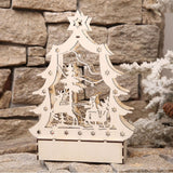 Décoration de Noël lumineuses artisanales en bois  Magnifiques décorations en bois, réalisées à la main, qui vous plongerons vous et vos enfants dans la féerie de Noël.  