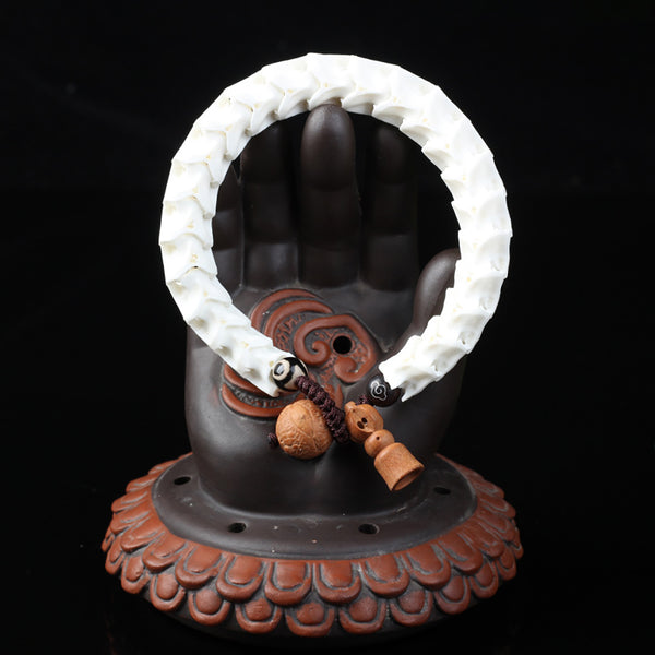 Bracelet Nâga Thaïlandais en os de serpent.