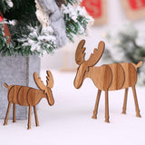 Rennes en bois pour décoration de Noël Superbes petits rennes en bois qui apporteront la touche finale à votre décoration de Noël !